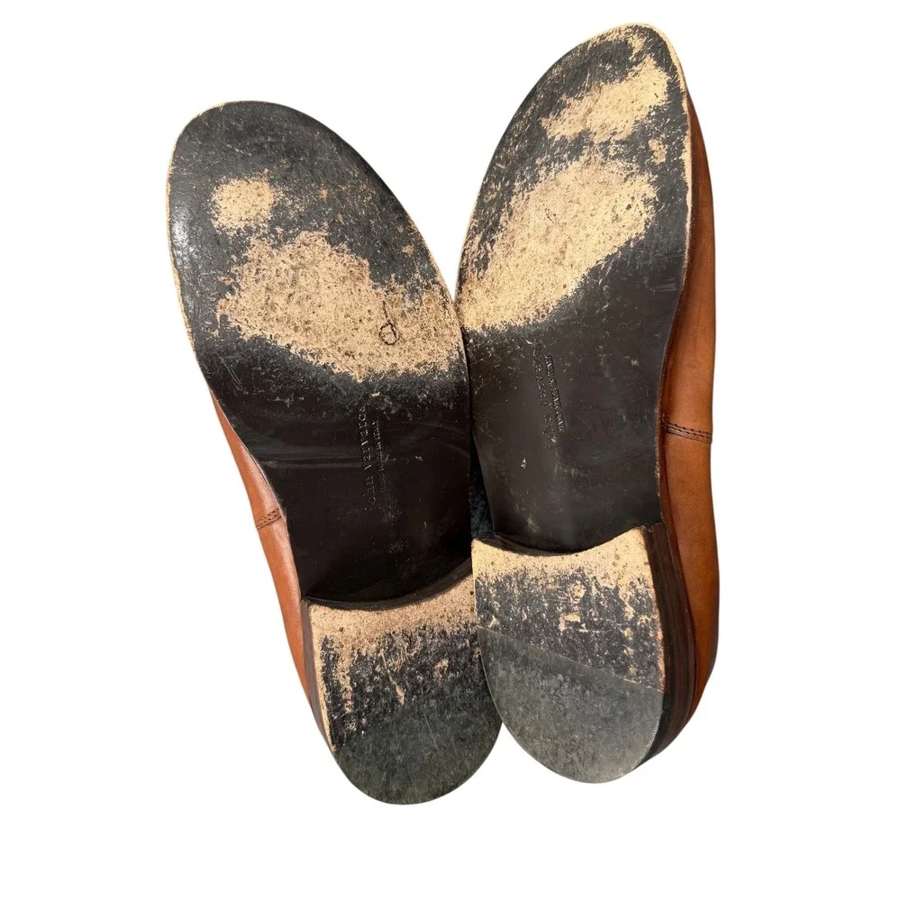 John Varvatos Men Shoes Slip On Leather Loafers Brown Made In Italy 12